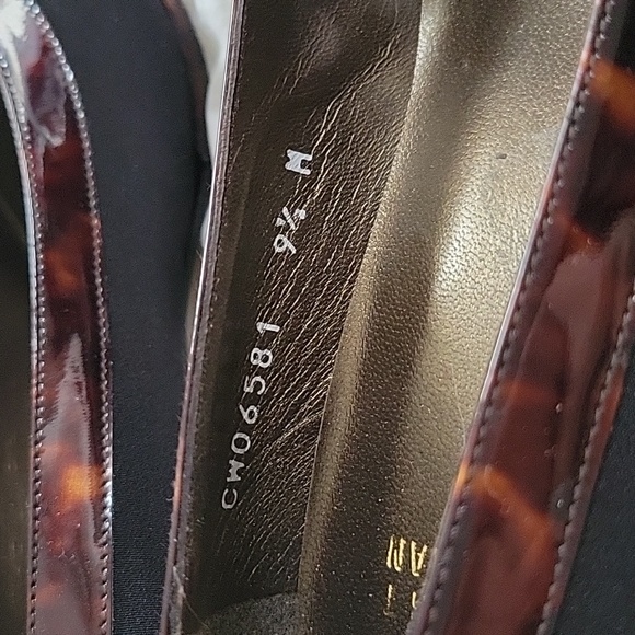 Stuart Weitzman Peep Toe Black Heel 9.5 - Picture 5 of 6